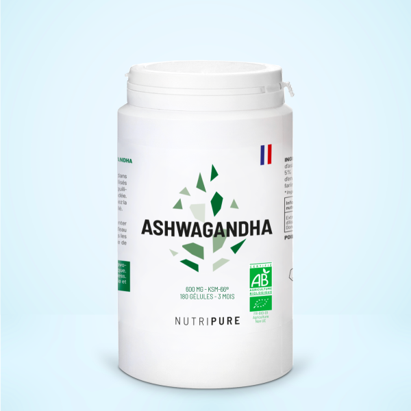 Nutripure Ashwagandha KSM-66 Bio — meilleur ashwagandha 2025